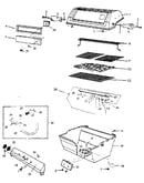 Grill and burner section