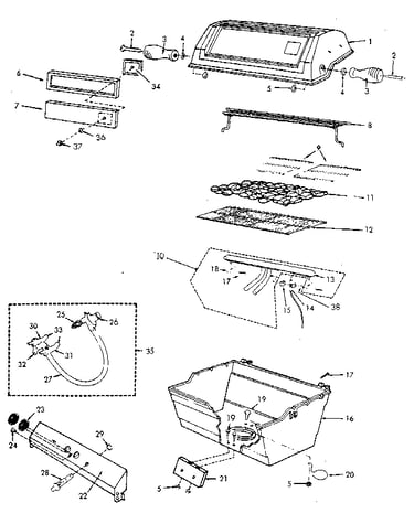 Grill and burner