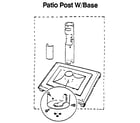 Craftsman 2581069510 ground and patio post w/base diagram