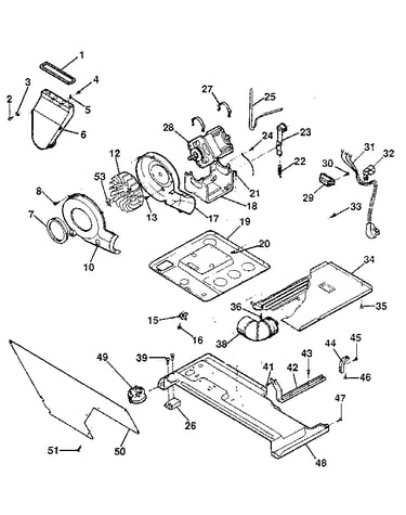 Dryer-motor, blower, belt