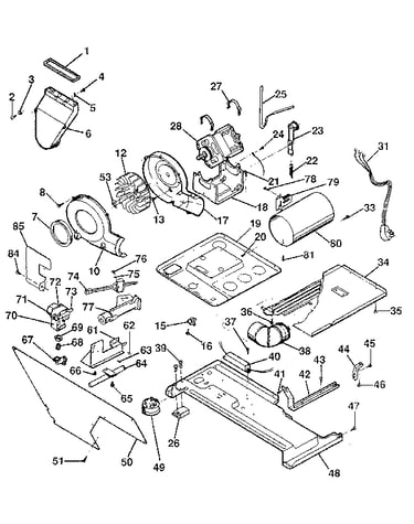 Dryer, motor, blower, belt