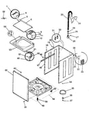 Washer-cabinet, top panel, base