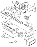 Motor and ice container