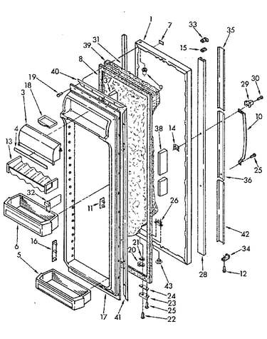 Refrigerator door