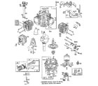 Briggs & Stratton 294700 TO 294799 (0015 - 0017) cylinder assembly diagram