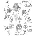 Briggs & Stratton 294700 TO 294799 (0015 - 0017) cylinder assembly diagram