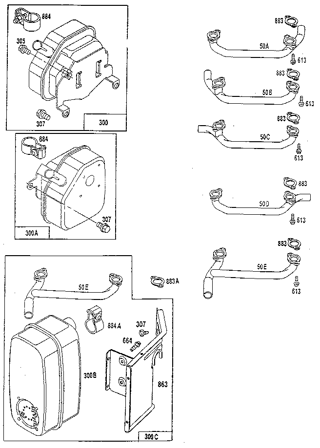 Muffler exhaust