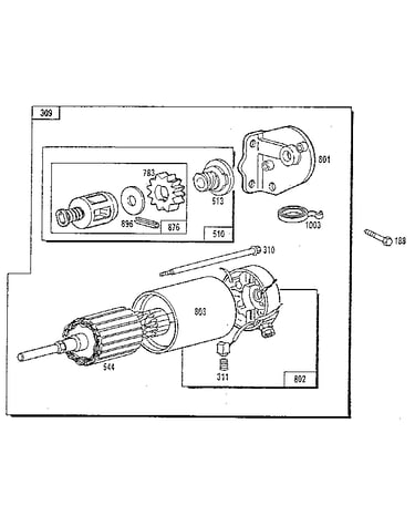 Starting motor