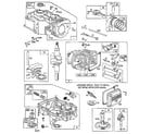 Briggs & Stratton 261700 TO 261799 (0010 - 0015) cylinder and base engine assembly diagram