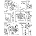Briggs & Stratton 261700 TO 261799 (0010 - 0015) cylinder and base engine assembly diagram