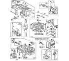 Briggs & Stratton 260700 TO 260799 (0010 - 0010) cylinder and base engine assembly diagram