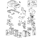 Briggs & Stratton 260700 TO 260799 (0010 - 0010) muffler exhaust and blower housing diagram