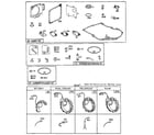 Briggs & Stratton 260700 TO 260799 (0010 - 0010) gasket set and stator chart diagram