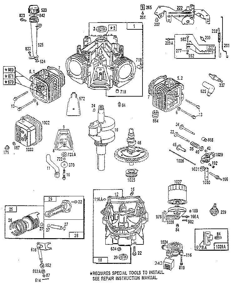 CRANKCASE AND CYLINDER ASSEMBLY