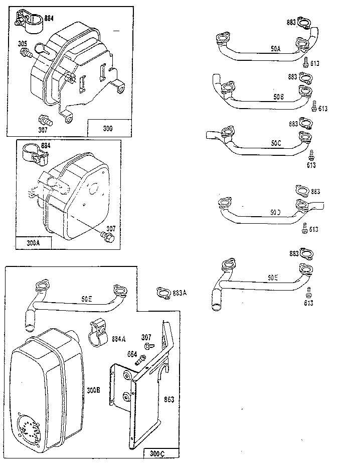 Muffler exhaust
