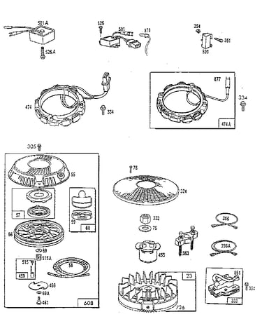 Rewind starter and stator