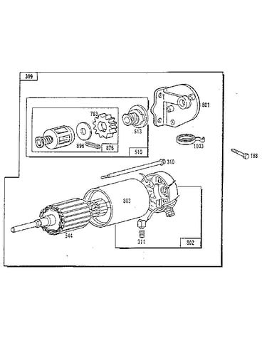 Starting motor
