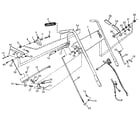 Yard-Man 551-059M400 handle assembly diagram