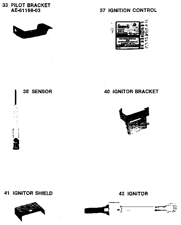 Pilot/ignition and sensor