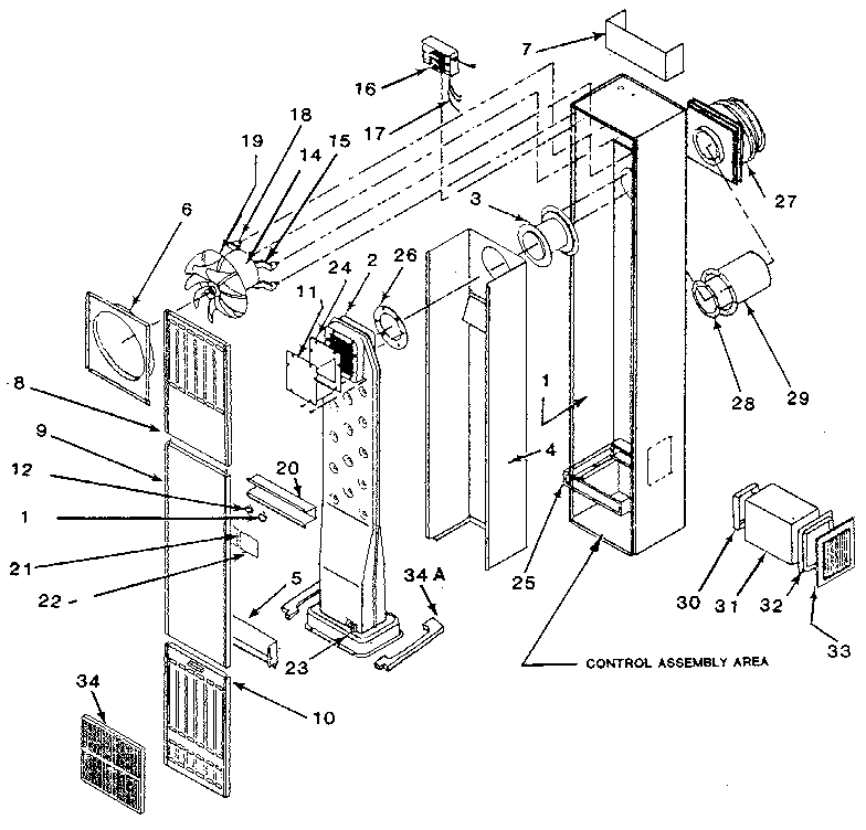 Cabinet and body assembly