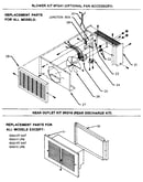 Blower and rear outlet kit replacement parts