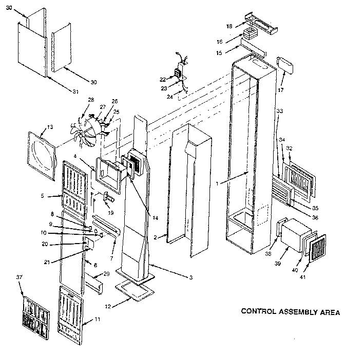 Cabinet and body assembly