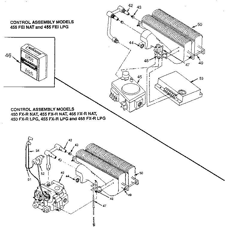 Burner and control assemblies