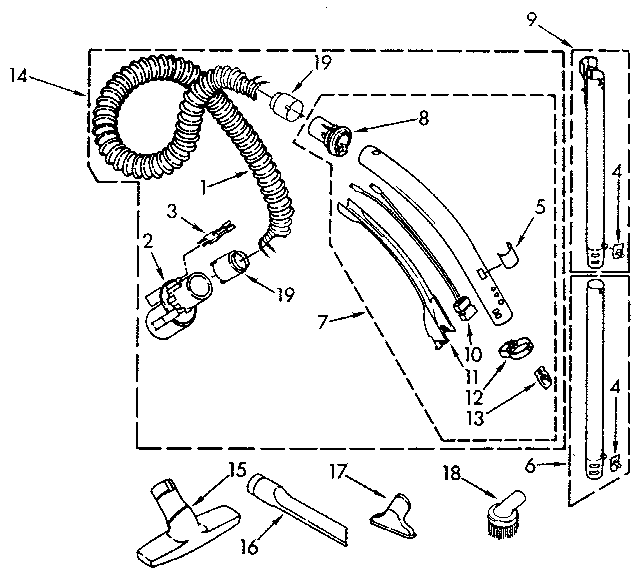 Hose and attachment