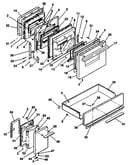 Doors/latch & drawer asm