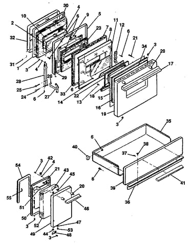 Doors/latch & drawer asm