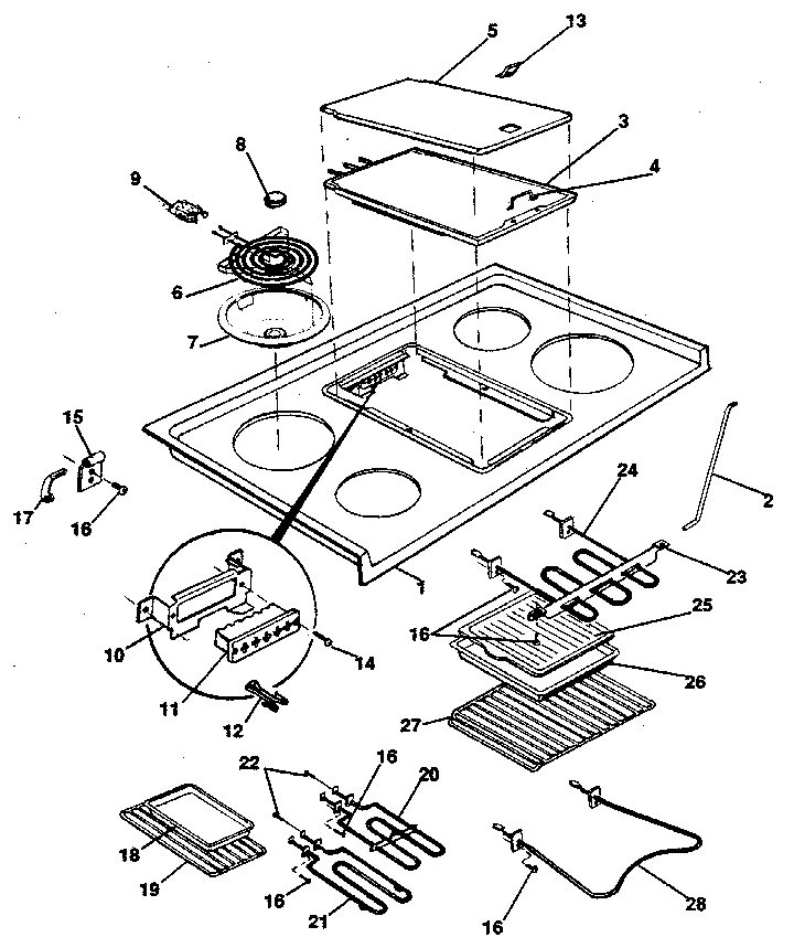 Main top & element