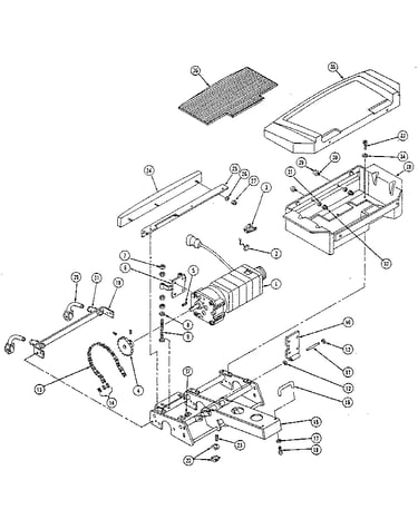 Motor, rear frame