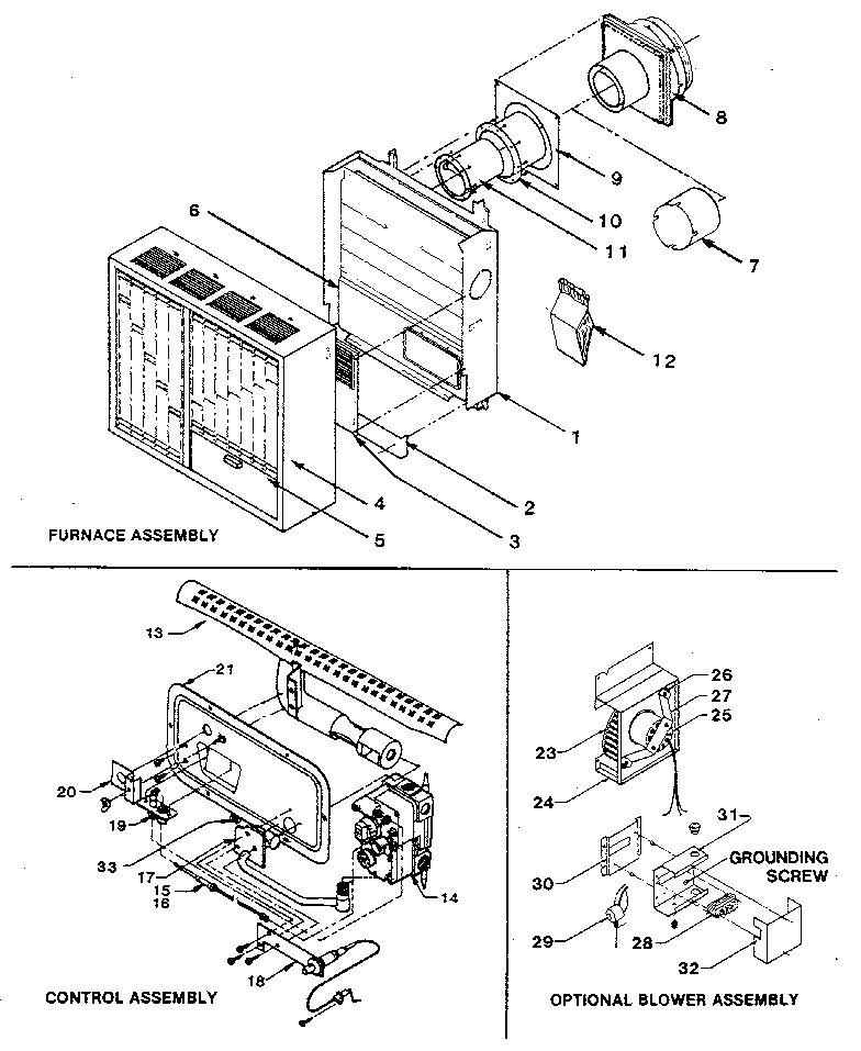 WILLIAMS GRAVITY DIRECT VENT WALL FURNACE