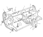 Laser SC125(5PCA) carrier molding, rails, & frames diagram