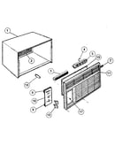 Cabinet and front panel