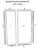 Black glass panel kit 224.7050