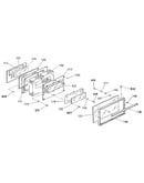 Oven door section