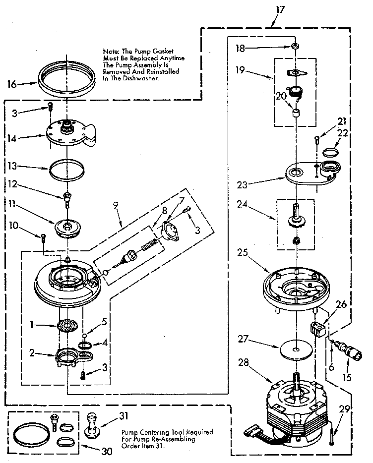Pump and motor