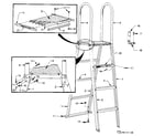 Sears 167410521 ladder platform assembly diagram