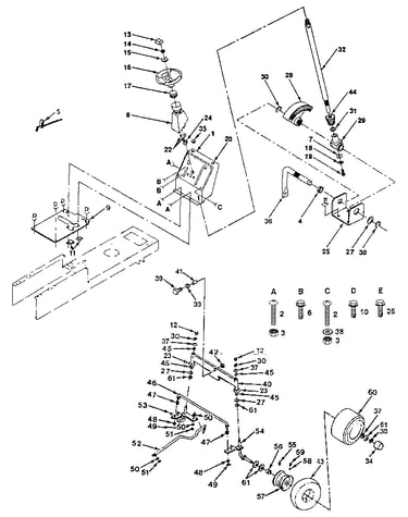 Steering and front axle