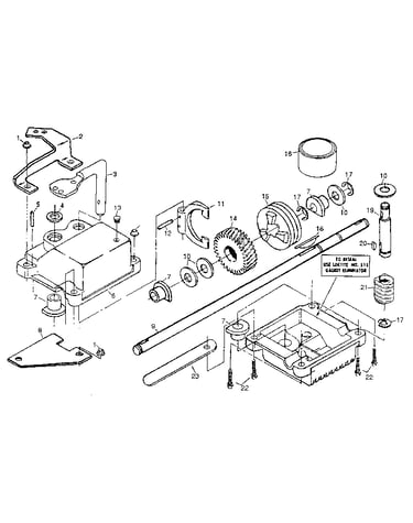 Gear case assembly part no. 751001