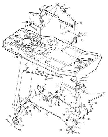 Mower housing suspension