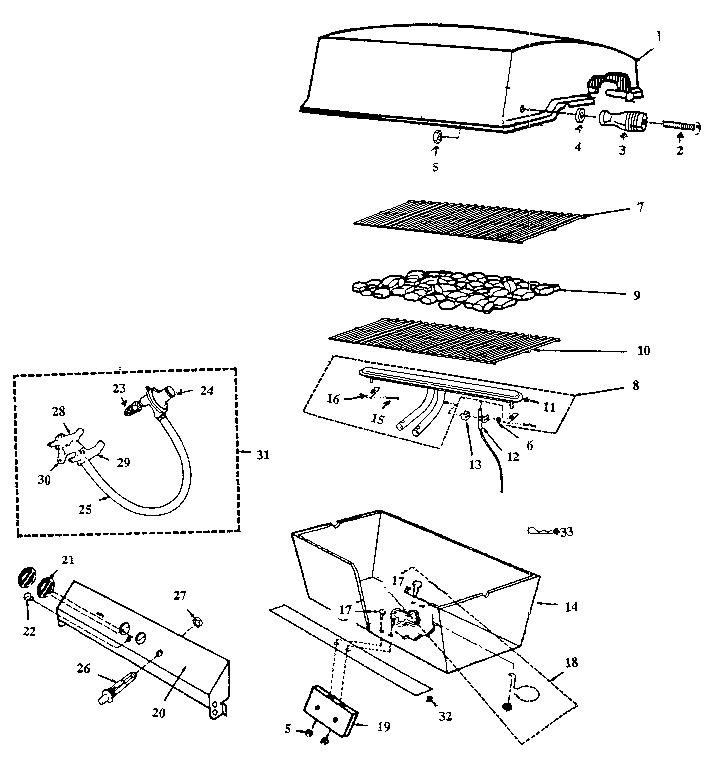 Burner section