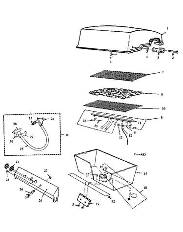 Burner section