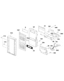 Microwave control panel section