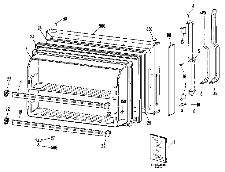 Freezer door