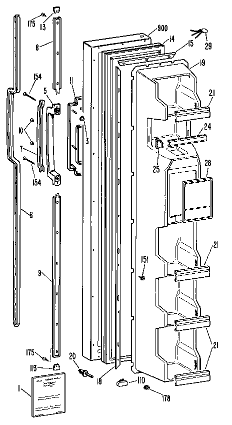 Freezer door