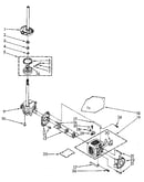 Brake, clutch, gearcase, motor and pump