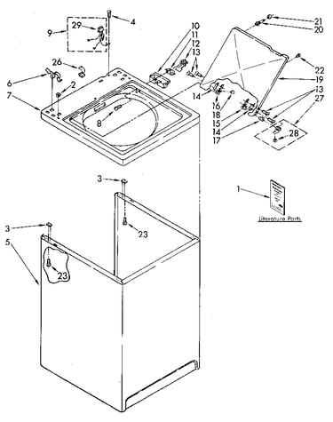 Top and cabinet