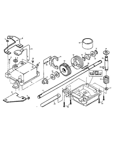 Gear case assembly part number 751001